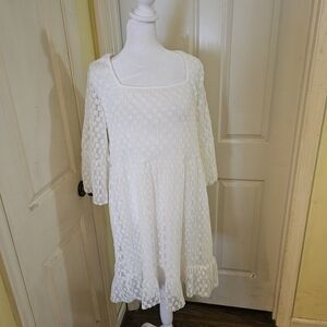 Sugarfox White Midi Dress